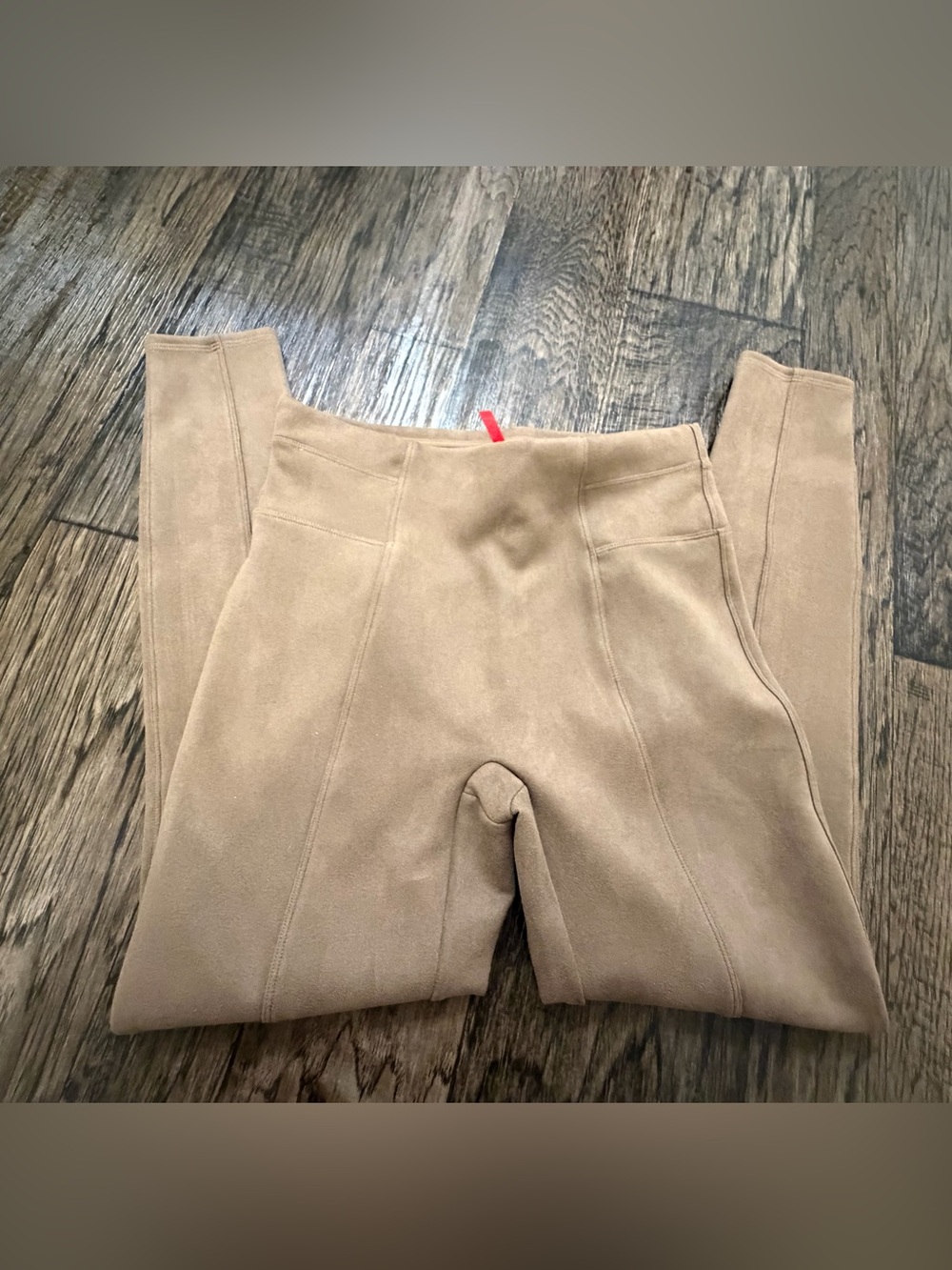 SPANX High-Waist Ponte Leggings in Taupe Beige
